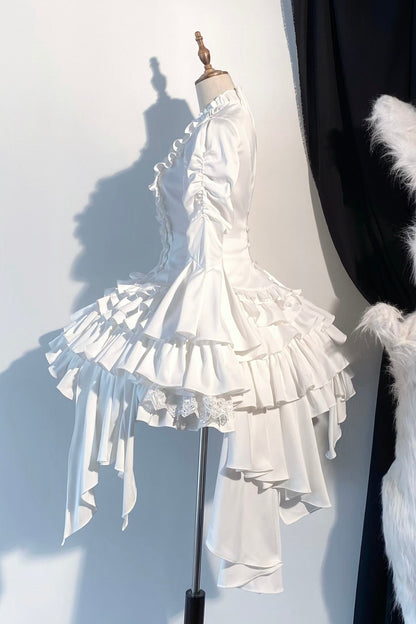 【2月21日予約締切】フォギーナイトローズゴシックロリータラッフルシャツ＋イレギュラースカート