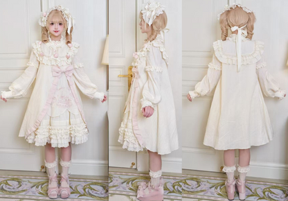 [Reservation Deadline: January 29th] Strawberry Sweet Lolita Romantic Frill Dress + Hair Accessory