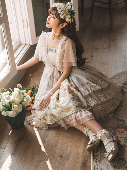 Lolita Princess Rabbit Daily Light Elegant Sweetheart Dress