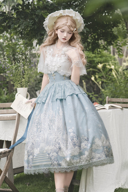 Elegant Princess Cape + Camisole + Skirt