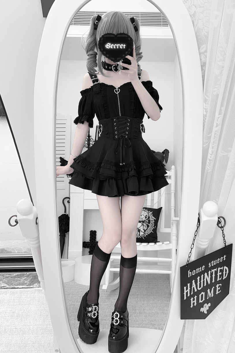 Subculture Heartbeat Top + Flared Skirt