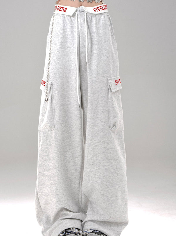 American loose wide pants