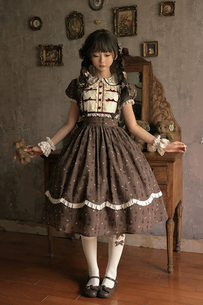 Doll Color Brown Retro Princess Lolita Dress