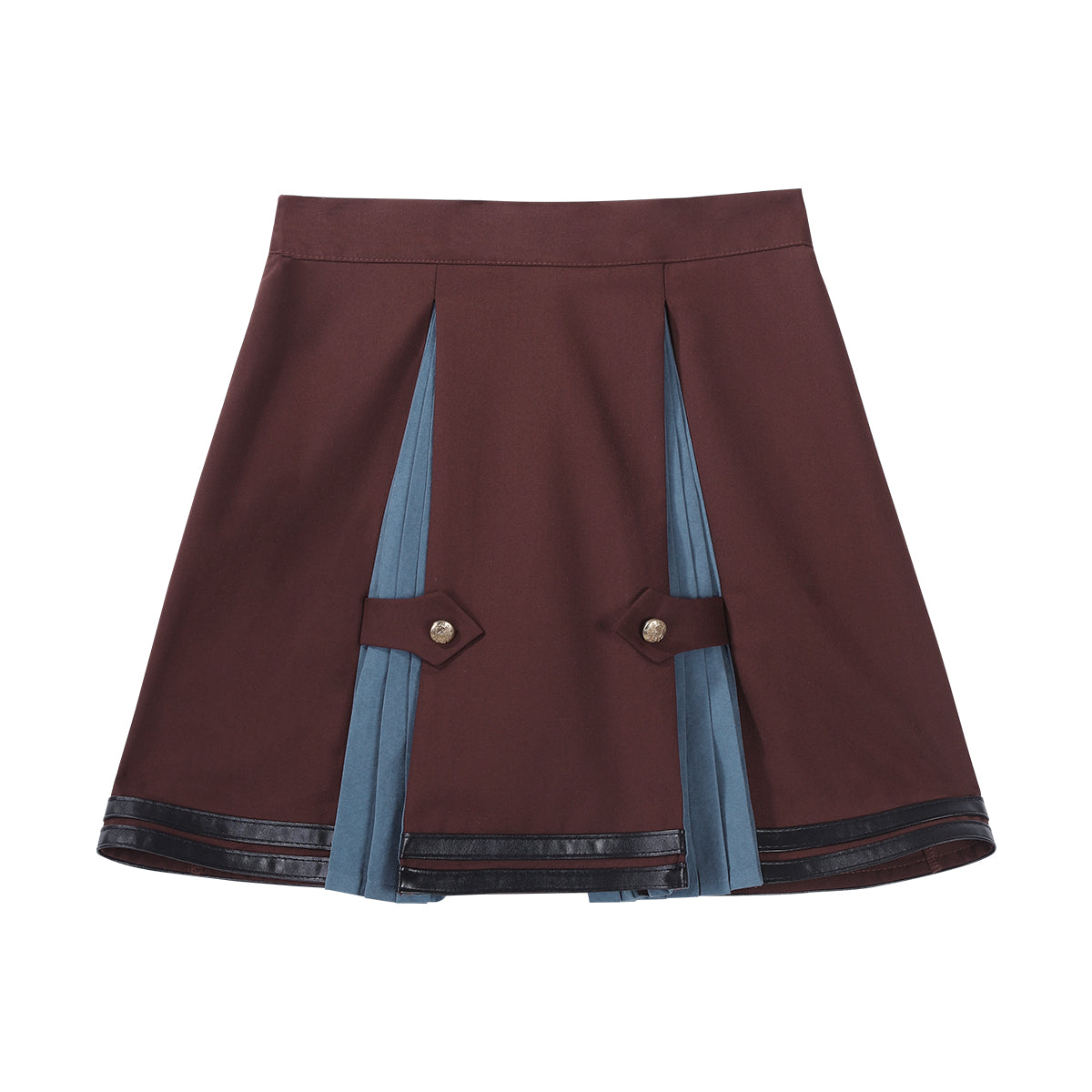 【予約商品】英国風カレッジシャツ+スカート+ベルト