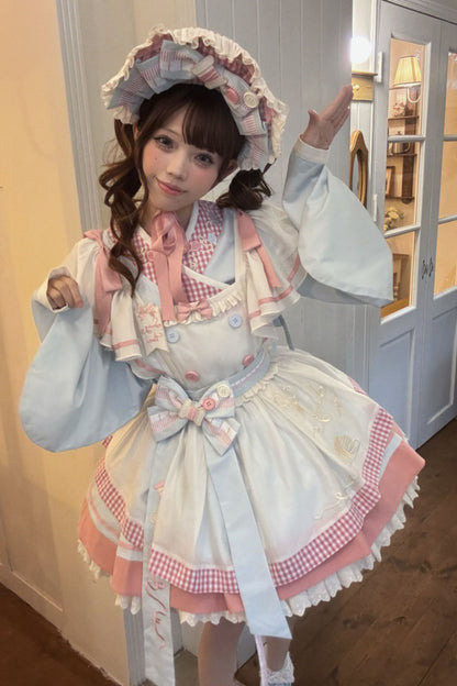 【12月6日予約締切】チャイナロリータエンブロイダリーメイドドレスセット＋ボンネット