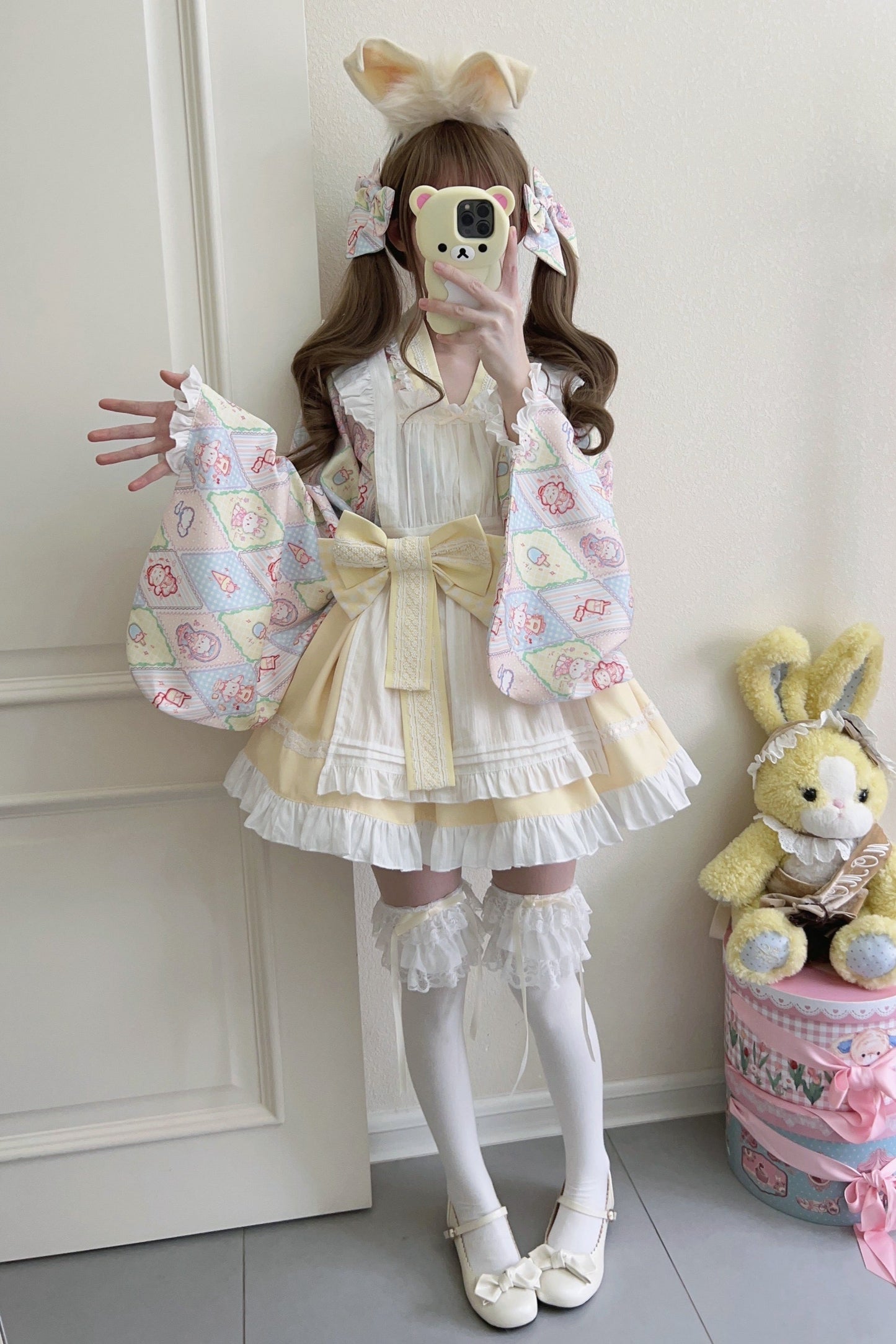 Retro Maid Cafe Japanese Lolita Set