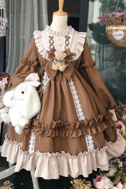 Front Bear Mascot Lolita Dress