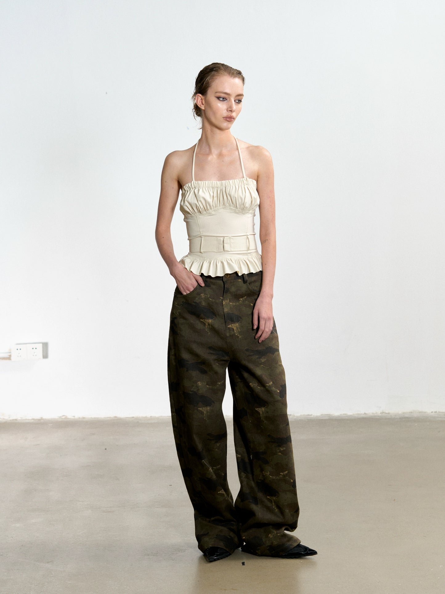 Razorr Original Vintage Camouflage Wide Leg Jeans