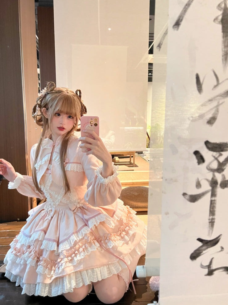 [Reservations] Sweet Frill Chinese Dress + Short Jacket