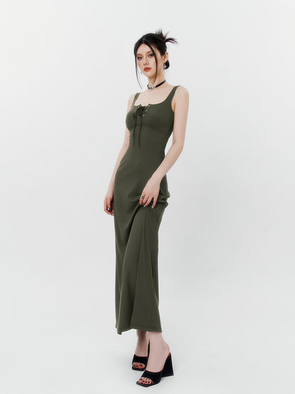 Loose knit high-end camisole dress