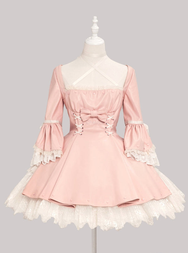 Sweet girly frill dress + hat [Reserved product]