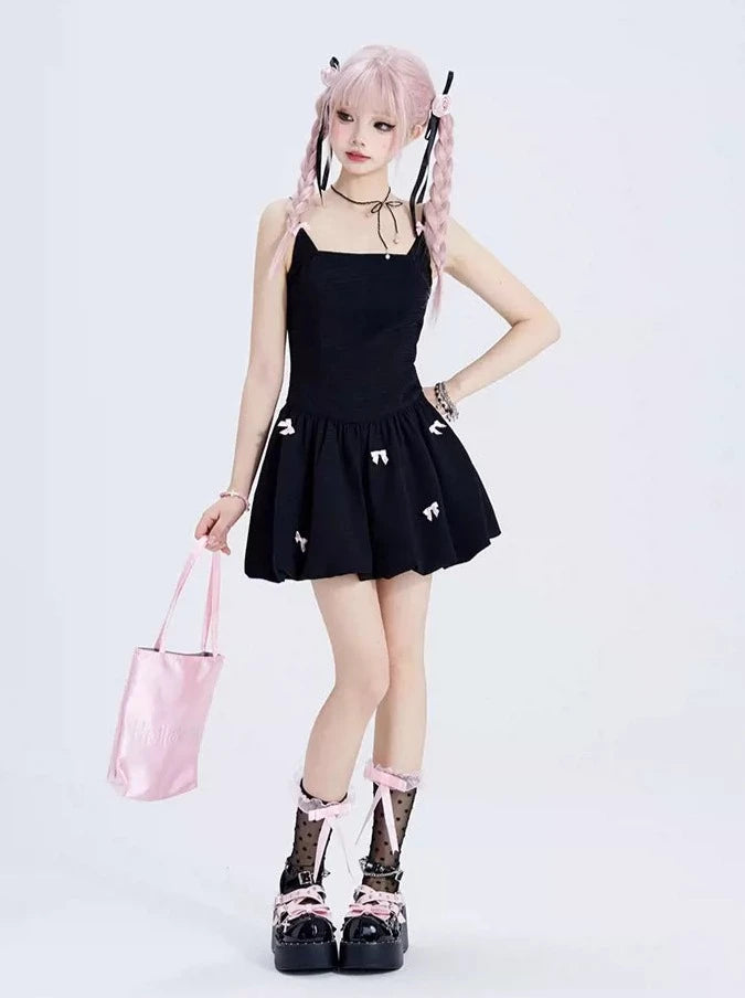 Ribbon Camisole Little Black Dress