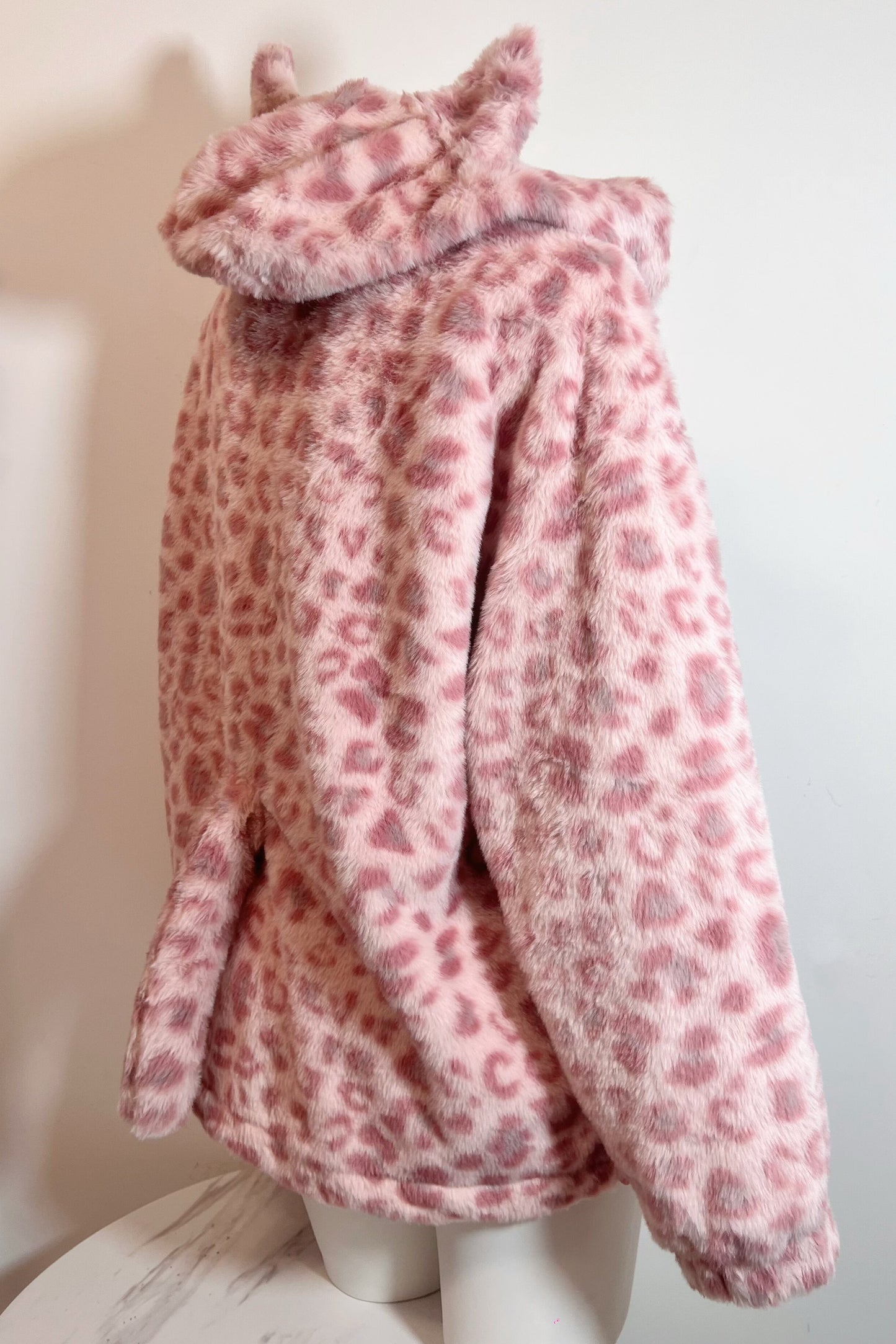 レオパード猫耳ファーコート