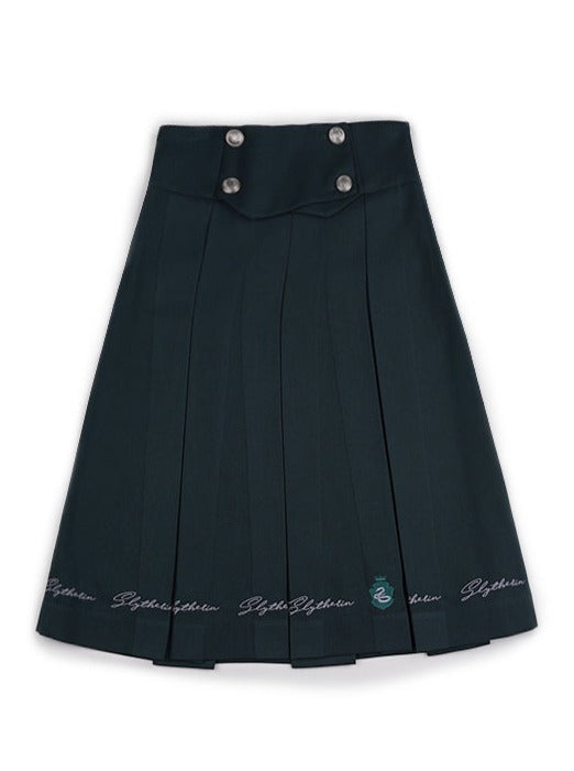 ボックスプリーツダブルブレストスカート