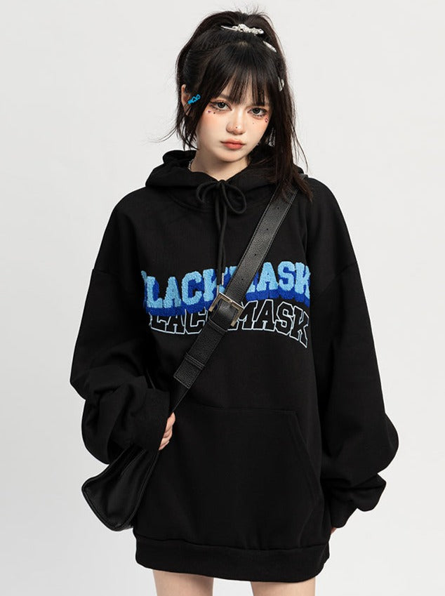 American High Street Logo Over Hooded Hoodie