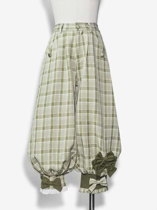 Secret Morning Post Green Tea Color Retro Suite Cool Best Shirt Cropped Pants