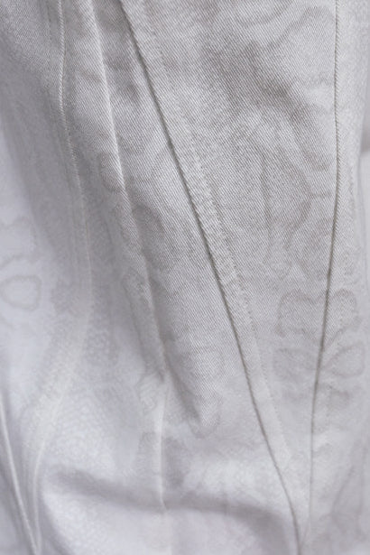 Snake Pattern Vintage Wide-Leg Pants (with Chain)