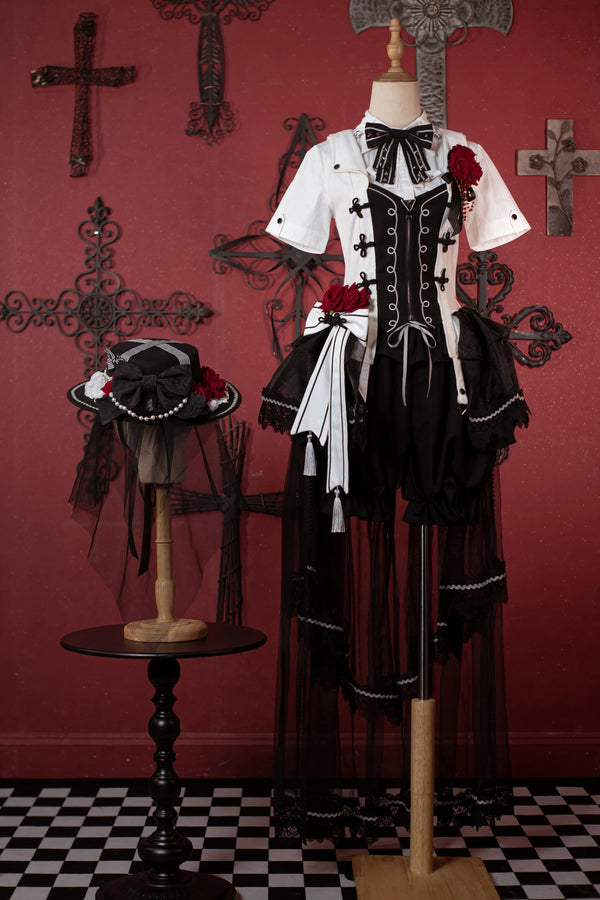 ダークローズゴシックプリンセスロリータセット+ダークローズゴシックプリンスロリータセット