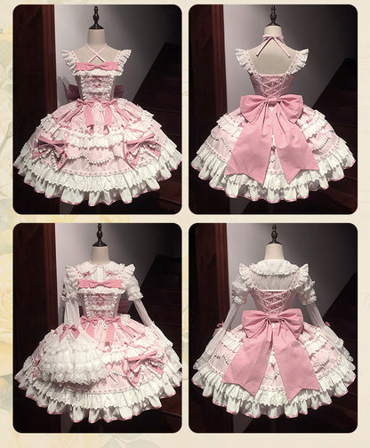 [Pre-order product] Lily's Tea Party Antique Lolita Dress Complete