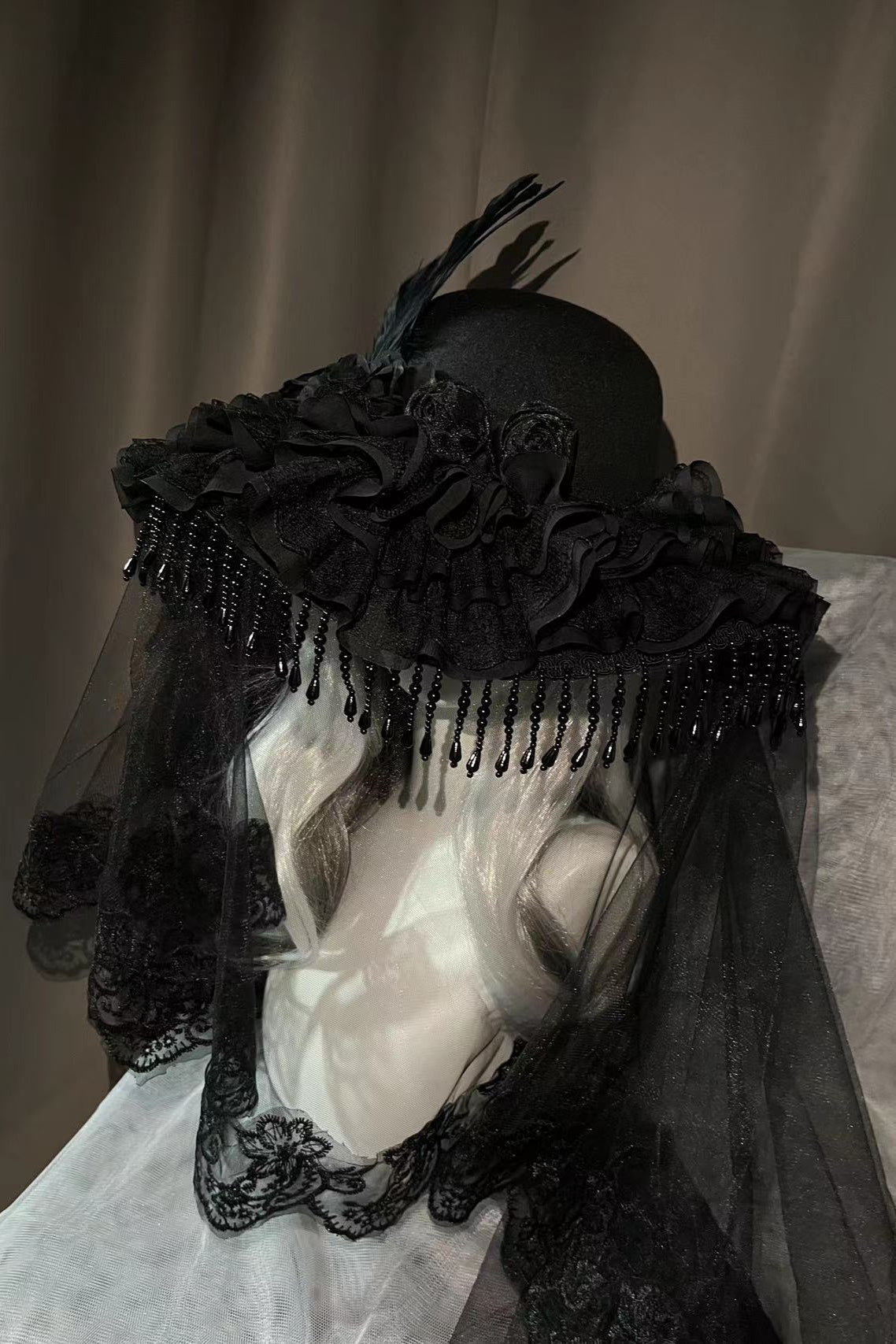 Sheer Lace Lolita Gothic Hat
