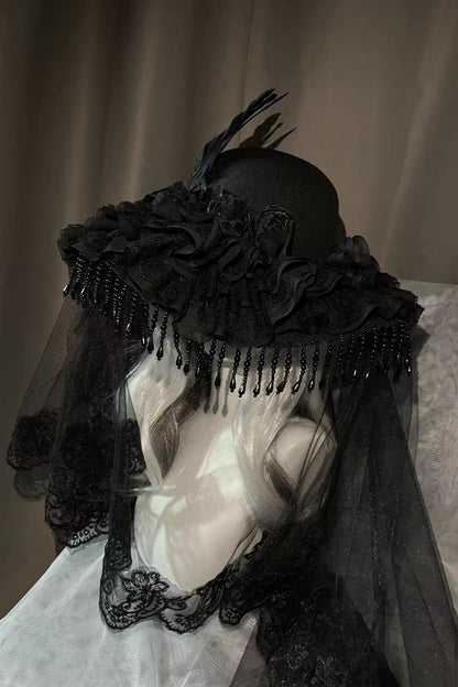 Sheer Lace Lolita Gothic Hat