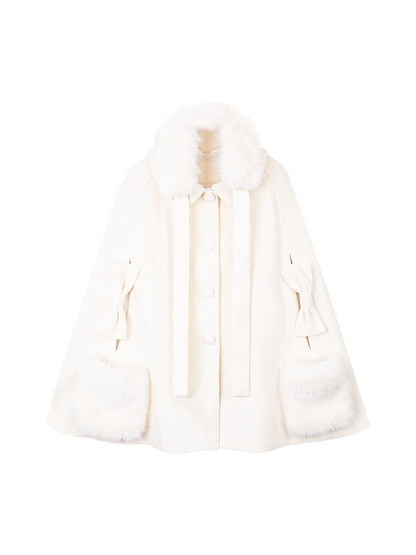 キルティッドケープコート