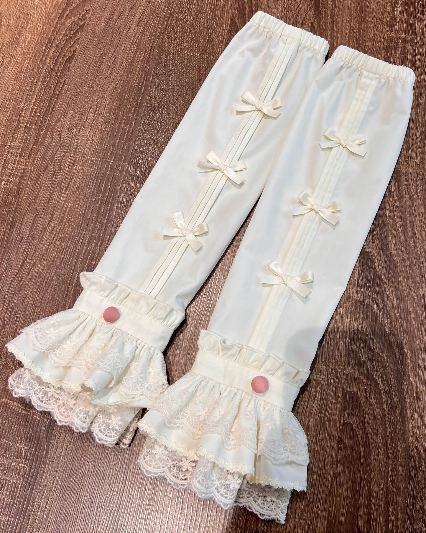 [Reservierungsschluss 97] Pink And Blue Accessoires der Sweet-Lolita-Serie mit romantischem Rosenprint (Haarband, Blumen-Schleifen-Brosche, Schärpe mit Blumen-Schleifen-Brosche, abnehmbare Ärmel mit Spitze)