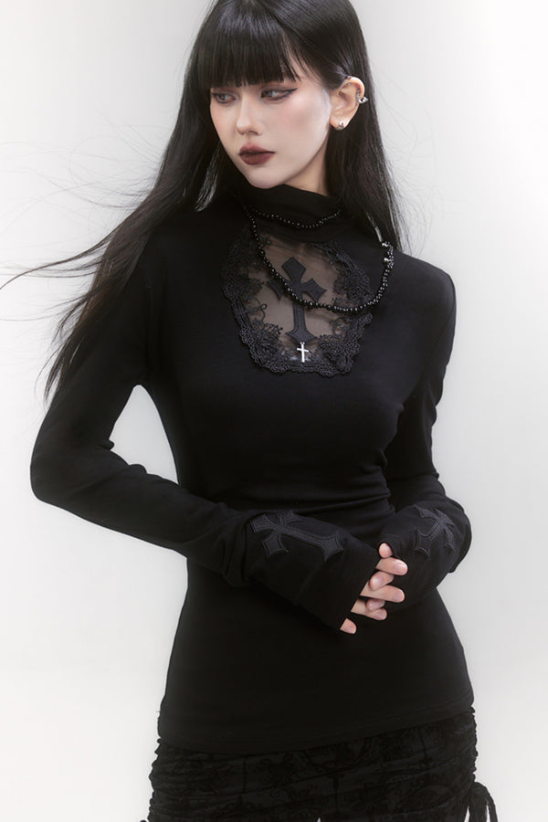 クロスハイカラースリムインナートップス