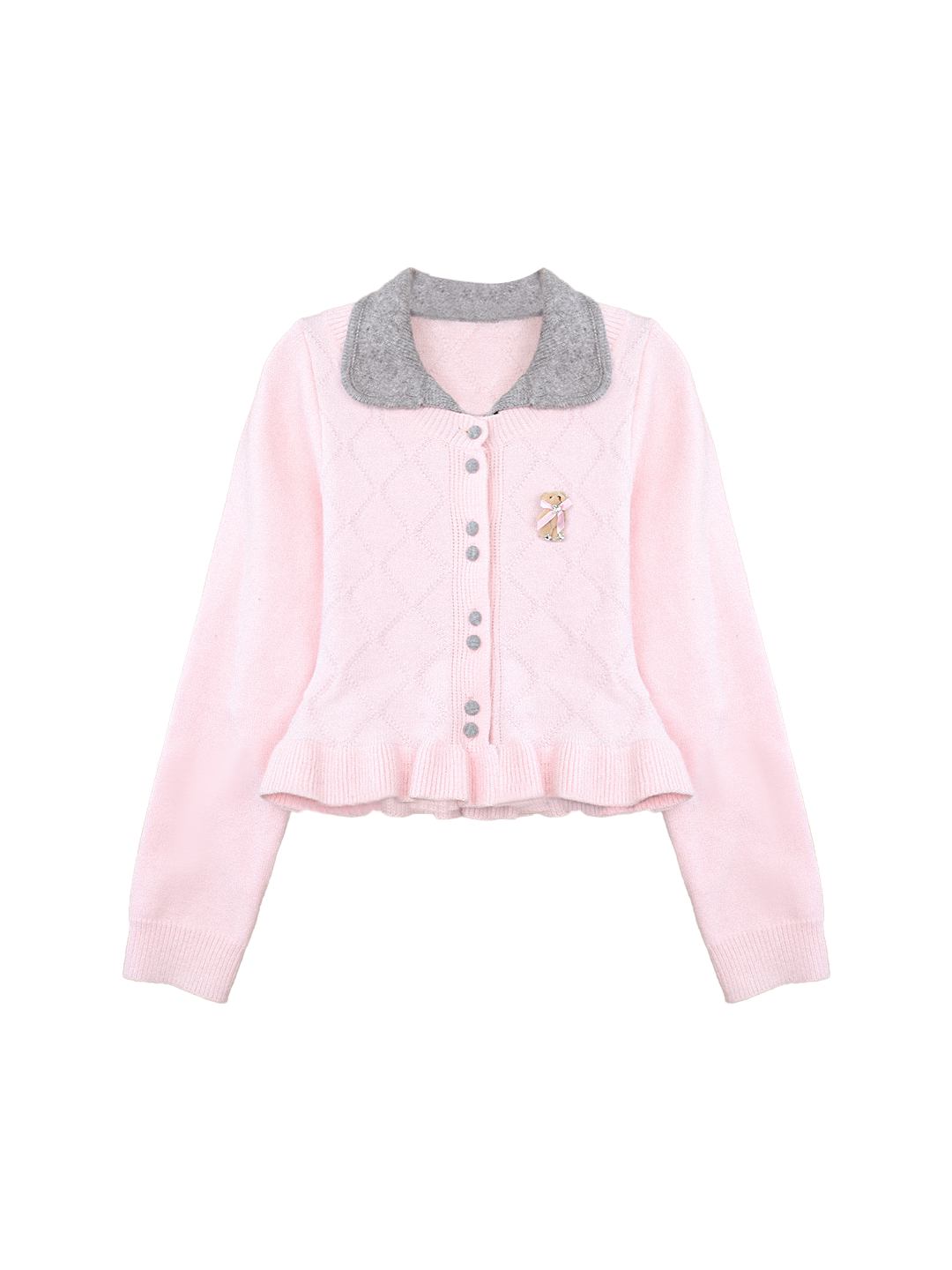 カラーブロックドラティスカーディガン