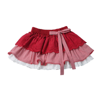 Apple Red Bunny Ear Girly Set