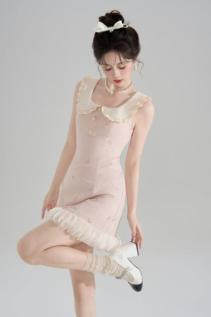 Sweet Doll Collar Sleeveless Dress