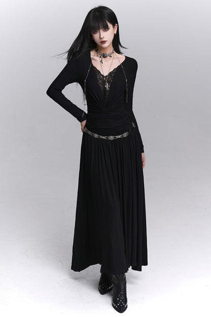 Mode Dark Long Dress