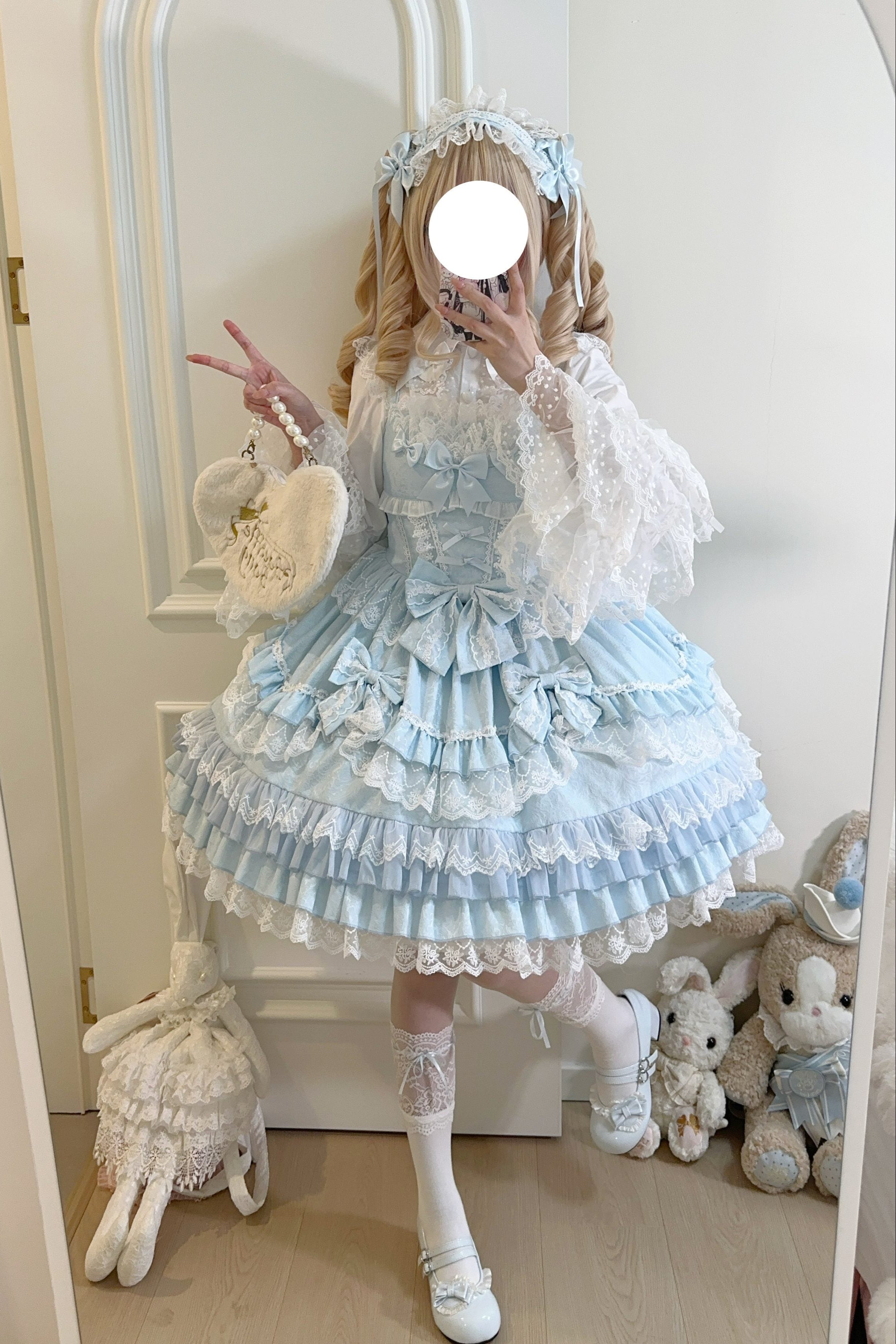 ホワイトシュガーガールロリータドレス – Belchic