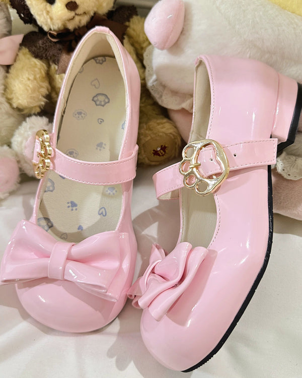 Glossy Ribbon Lolita Shoes