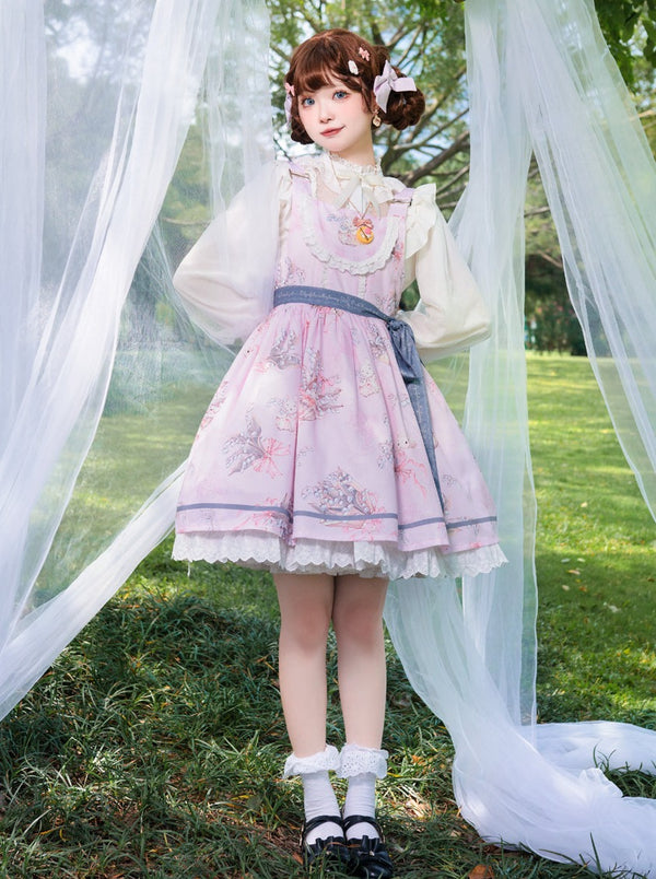 Retro Girly Flower Lolita Dress