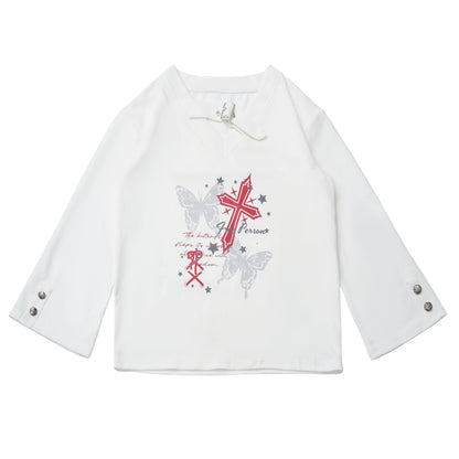 Cross top + skirt + scarf