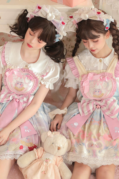 Flannel Milk Candy Strap Lolita Dress