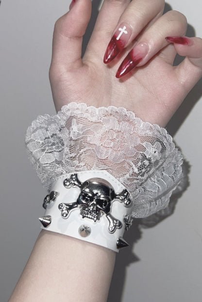 Dark Punk Goth Lace Bracelet