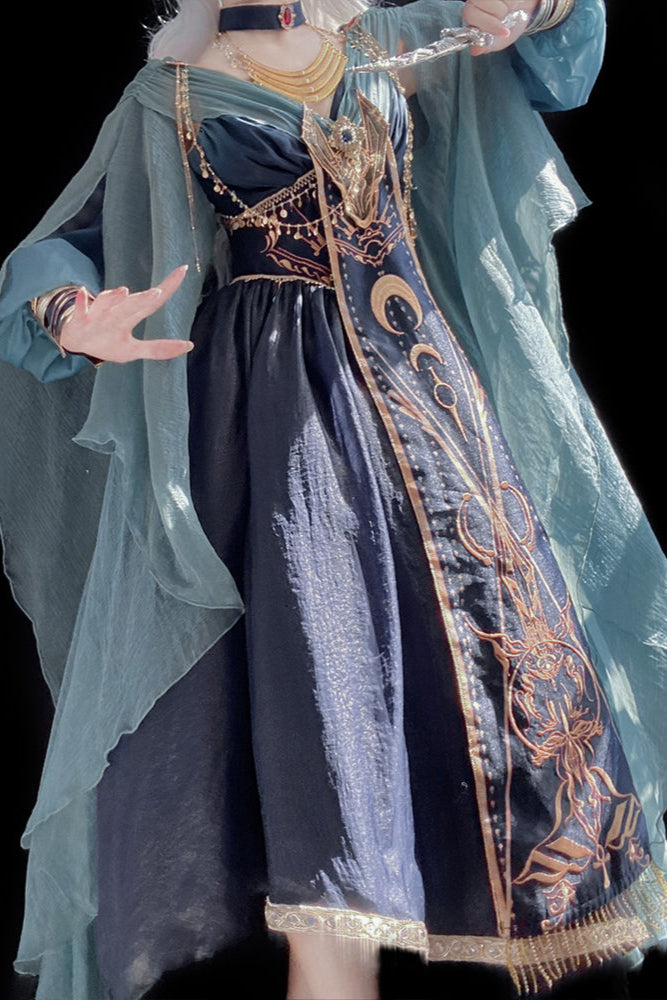 Bastet Elegant Kula Series Lolita Dress + Outerwear + Headdress + Bracelet