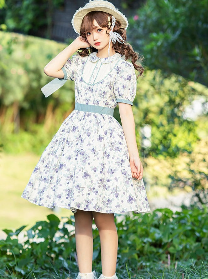 Summer Retro Flower Dress + Flower Apron