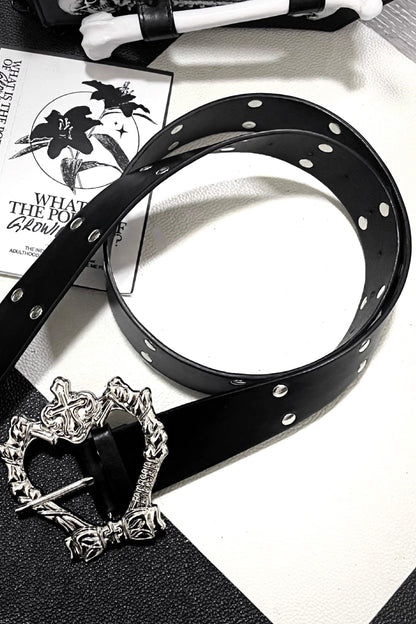 *Silk satin skull*Zhezhi citation TC original Y2K subculture punk decoration willow ding belt versatile belt accessories