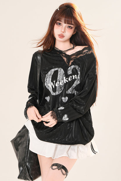 ブリティッシュパステルVネックTシャツ