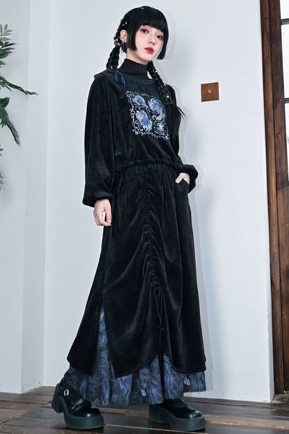 チャイナダークデザイントップス