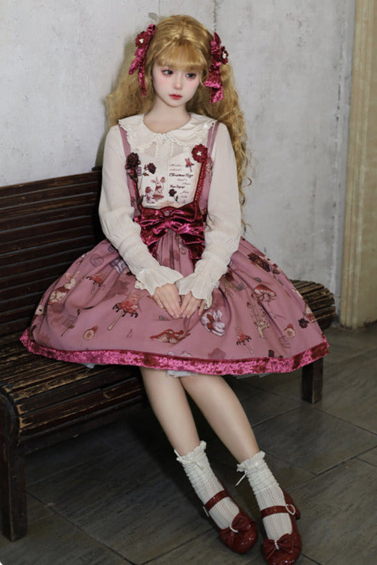 Rabbit Flower Series Doll Cute Dress + Suspender Dress