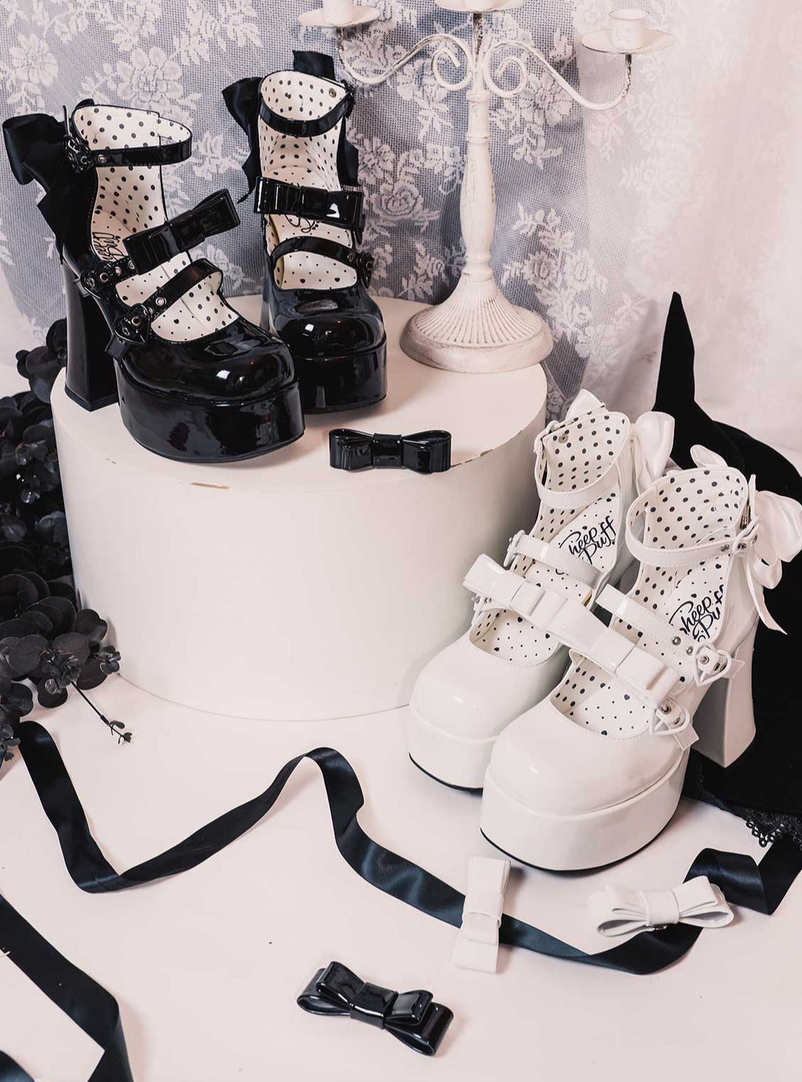 [预购截止日期 4 月 10 日] 芭比娃娃派对三团绵羊泡芙原创洛丽塔领带甜酷宝贝蝴蝶结