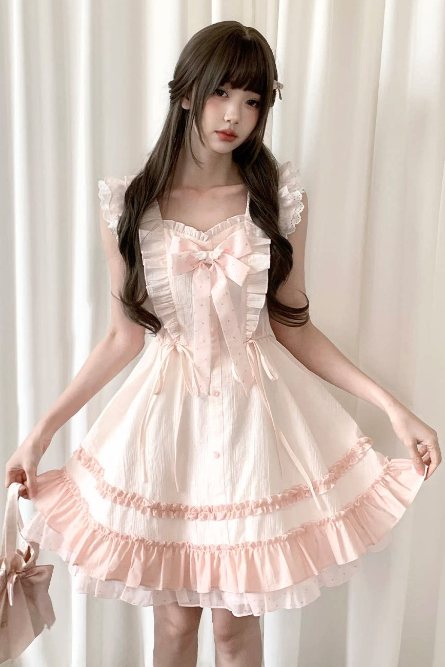 Cherry Blossom Ruffle Dress