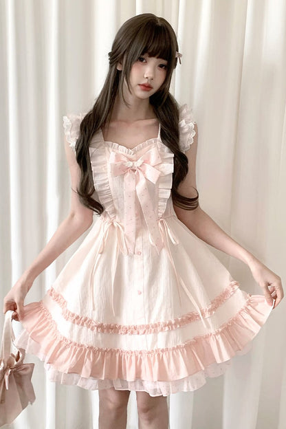 Cherry Blossom Ruffle Dress