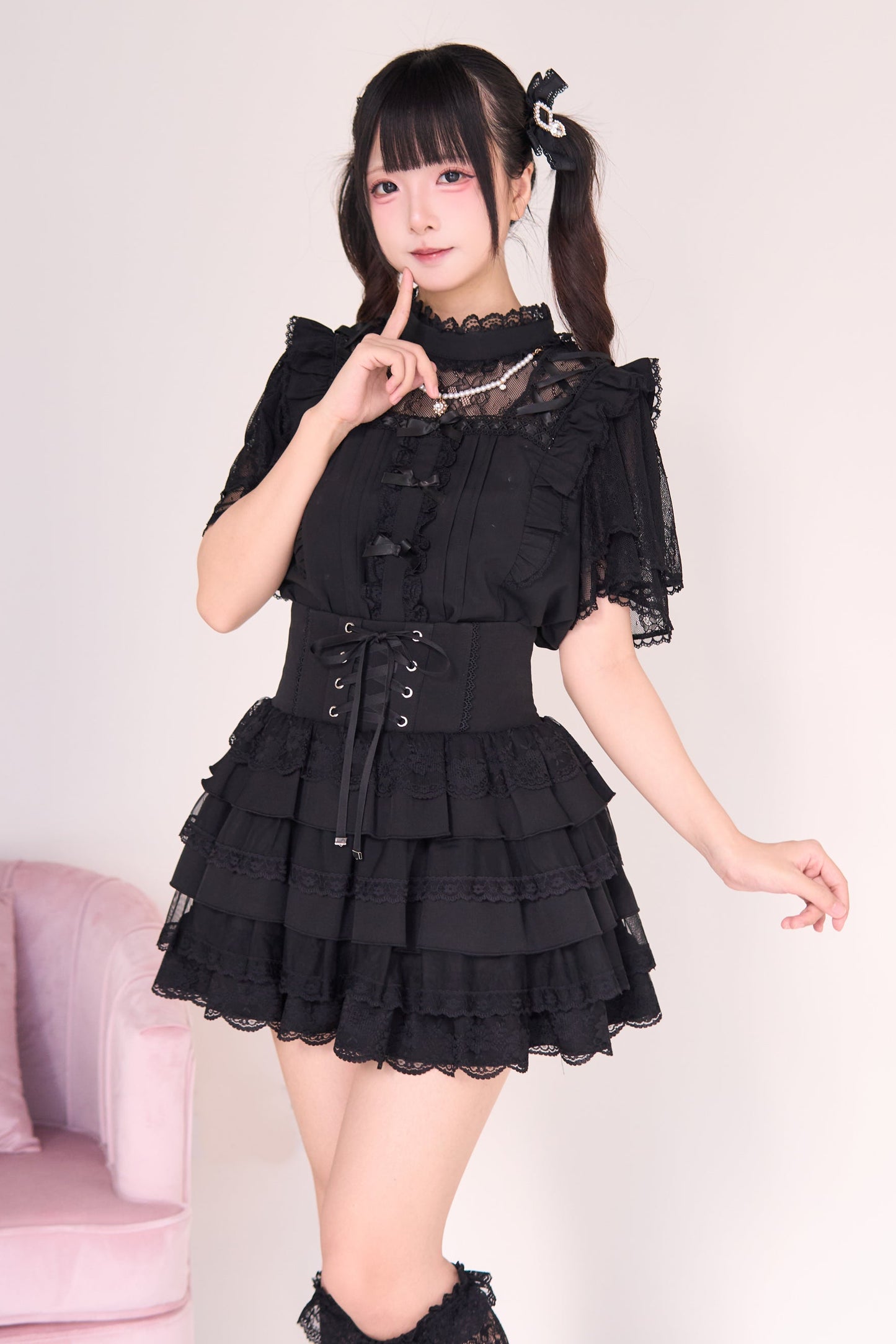 Mine lace top + cake skirt