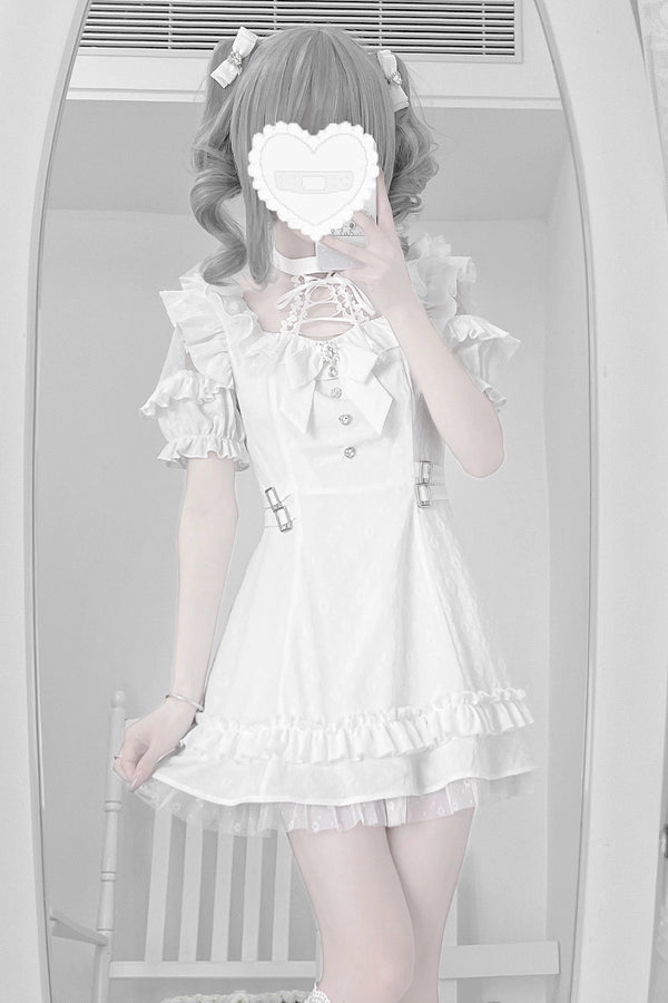 Source Monochrome Black Subculture Dress