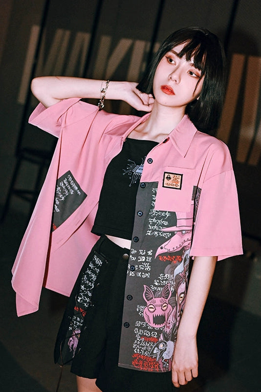 モンスタークラブ クールチャイナシャツ